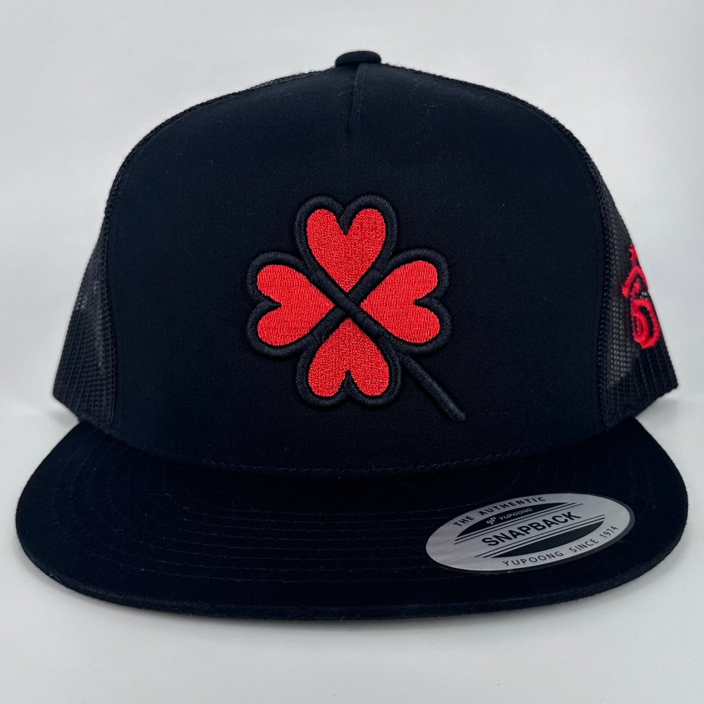 Black - Red Lucky Charm Hat