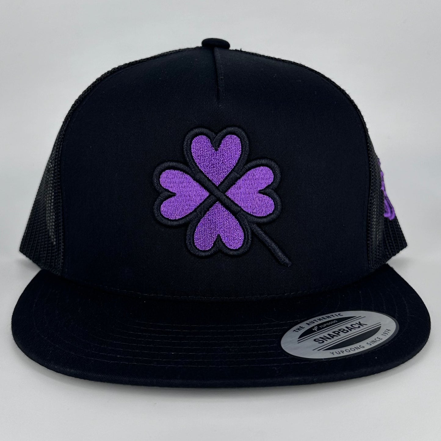 Black - Purple Lucky Charm Hat