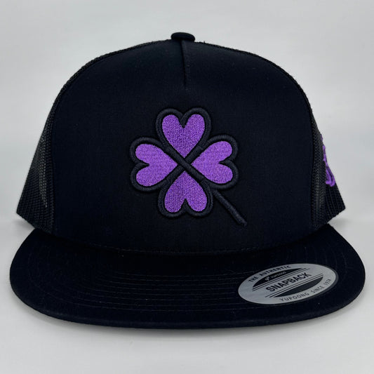 Black - Purple Lucky Charm Hat