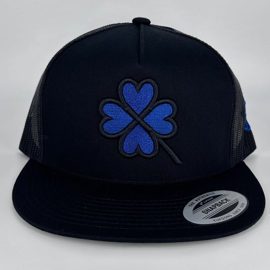 Black - Navy Blue Lucky Charm Hat